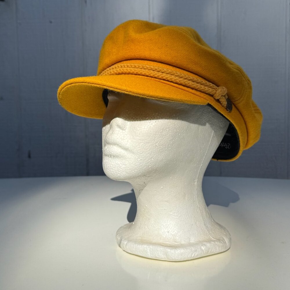Brixton Fiddler Fisherman Cap - Size M, Yellow/Mustard